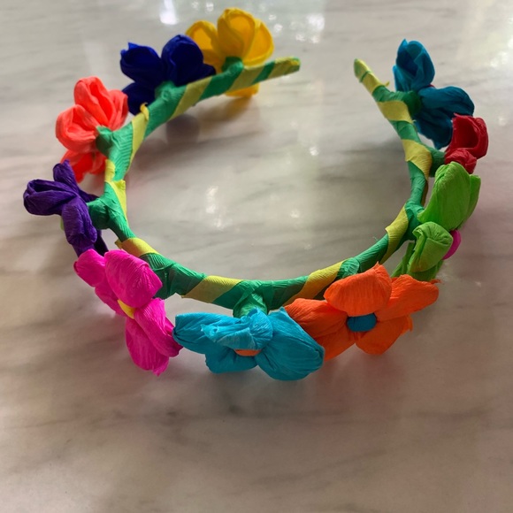 Mexican paper flowers 🌸 🌷🌺 Headband - Picture 4 of 4